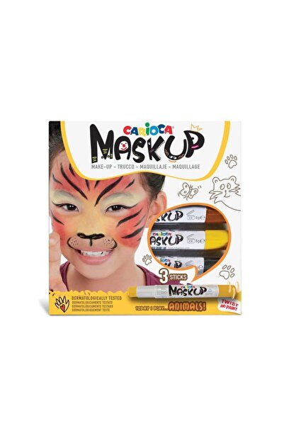 CARIOCA Mask Up Yüz Boyası Animals Hayvanlar 3 Renk 6 Gram