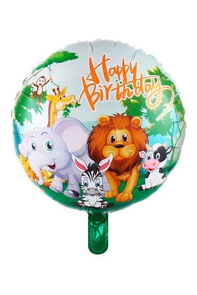 Kazanabil Safari Themed Round Foil Balloon 43cm