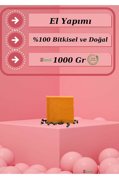 Mardin Sabun صابون سيتيم طبيعي 100% مصنوع يدويًا من سيونلاند 1 كجم - محتوى مكثف