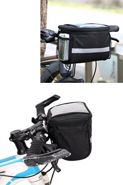 Genel Markalar Telefon Cepli Termal Bisiklet Çanta 7 Litre Direksiyon Gidon Seyahat Çantası 7 Litre 24 X 16 X 18