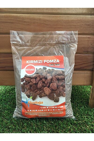 Ekodoğa Akvaryum Taşı 1 kg 0-5 mm Akvaryum Pomzası Teraryum Taşı Kırmızı Pomz...