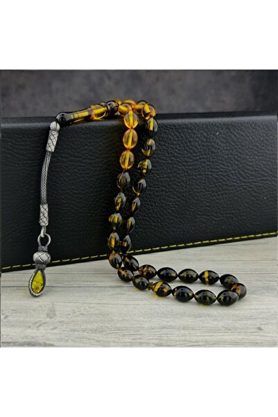 İnan Tesbih مسبحة مسبحة فضية ملونة مختلطة الألوان من العنبر الناري