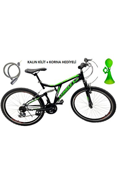 UMUT BİSİKLET 26 Jant Çift Amortisörlü W Jant Yeşil Bisiklet