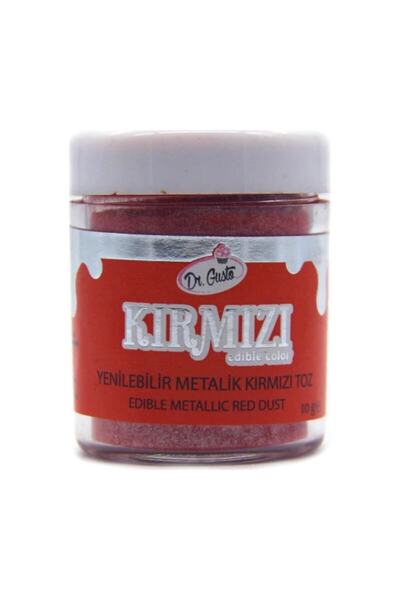 Dr. Gusto Gıda Boyası Metalik Toz Kırmızı 10 Gr