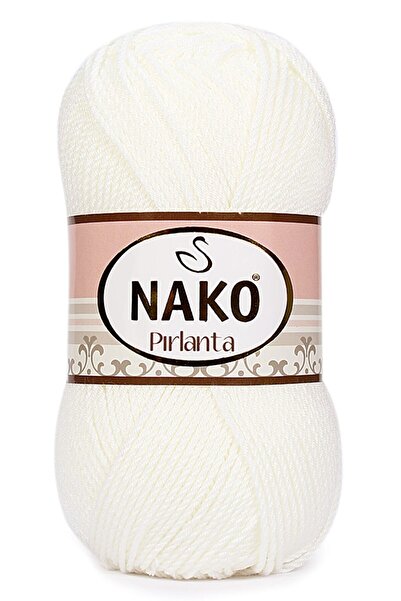 NAKO Pırlanta El Örgü Ipi 100 gr 1 Adet 208 Beyaz
