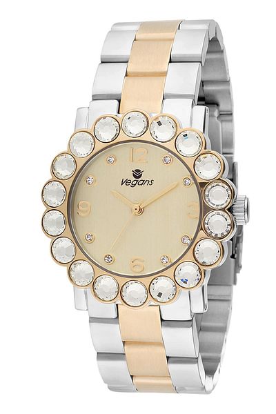 Vegans 2550 Stoned Steel Cord Women's Wristwatch