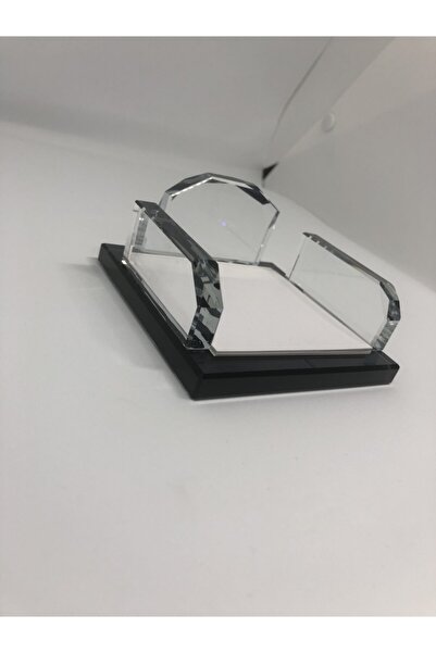 Gündoğan Kristal حامل بطاقة الملاحظات الزجاجية