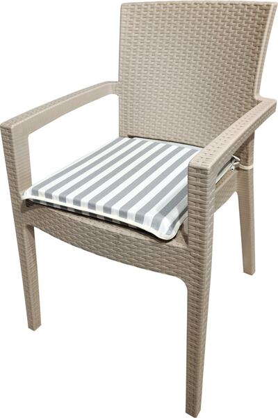 Derya Ticaret Sandalye Minderi 4 Adet Biyeli 40x45 Cm