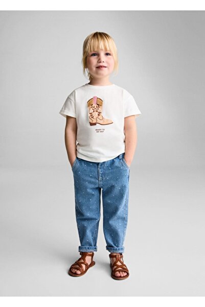 MANGO Baby Kabartma baskılı tişört