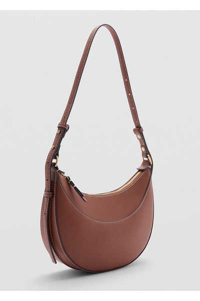 MANGO Woman Овална чанта с къса дръжка