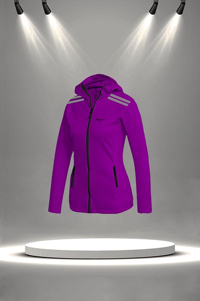 POSEIDON STORM Plus Size Women's Purple New Supra Combed Fabric Stylish Walking Suit (4Xl-10Xl)