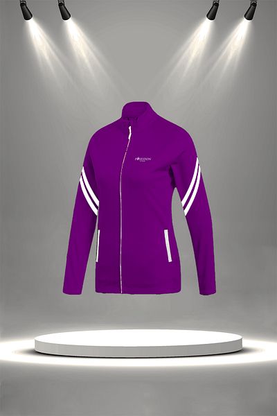 POSEIDON STORM Purple Supra Combed Cotton Fabric - Zip-Up Hoodie Set, Plus Size (4Xl-10Xl)
