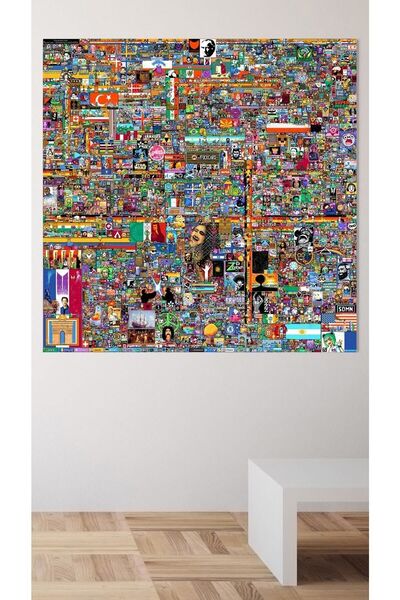 Şehzat Design Reddit R/place Kanvas Tablo, Elraenn Twitch Kanvas Tablo, Reddi...