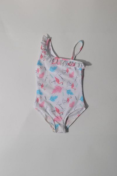 LUESS Flamingo Printed Girl's Swimsuit