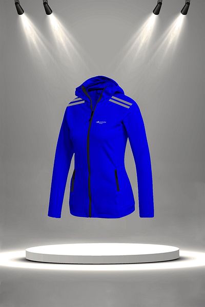 POSEIDON STORM Blue Plus Size Zip-Up Tracksuit Set - New Supra Combed Comfort Fabric (4Xl-10Xl)
