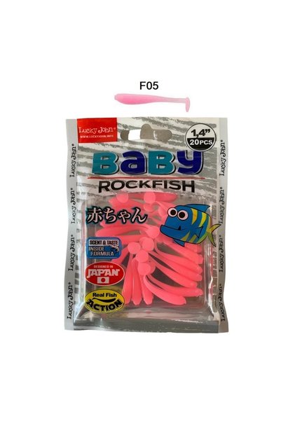LUCKY JOHN Baby Rockfish 1.4'' (3.5 CM) 20'li Paket Lrf Silikon Yem F05