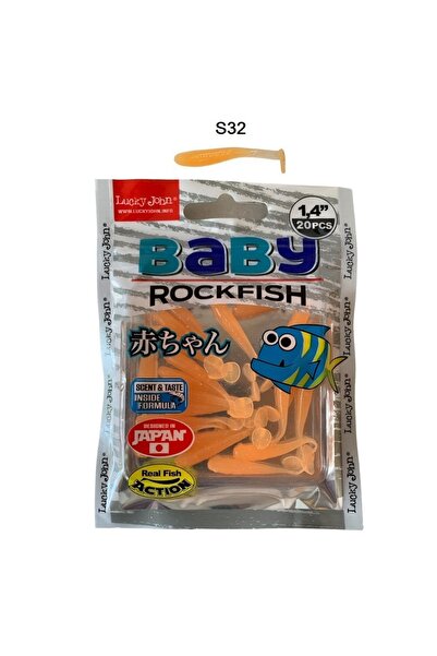 LUCKY JOHN Baby Rockfish 1.4'' (3.5 CM) 20'li Paket Lrf Silikon Yem S32