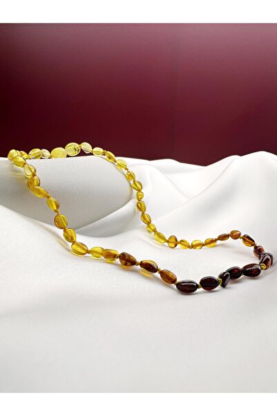 kehribar point Süzme Bebek Kehribar Kolye