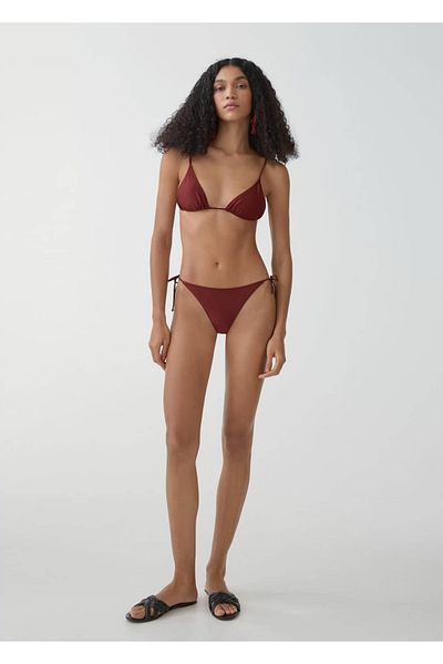 MANGO Woman Τρίγωνο Σχέδιο Μπικίνι Τοπ