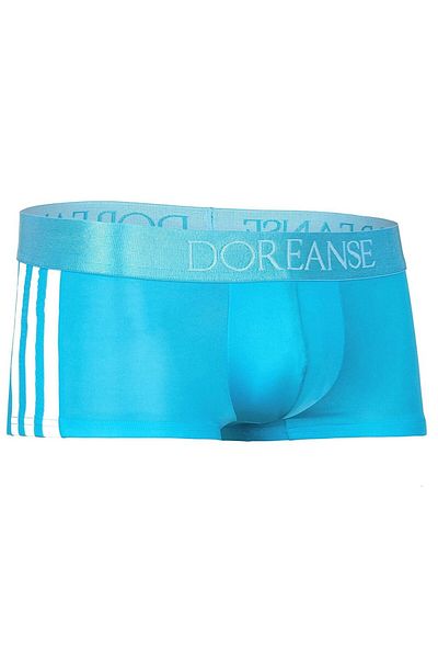 Doreanse Men's Turquoise Polyamide Mini Leg Sports Boxers 1589
