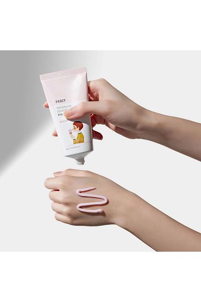 FASCY Peach Extract Hand Cream 80 ml – Moisture Bomb, Nourishing & Smoothing Intensive Care