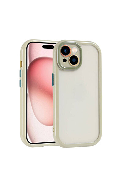 AQUA AKSESUAR Apple  iPhone 15 Uyumlu Renkli Tasarımlı Kamera Korumalı Lüx Si...