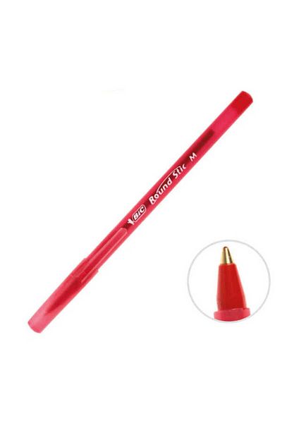 Bic قلم حبر جاف أحمر اللون