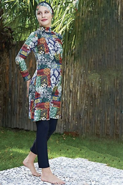 REMSA Full Covered Lycra Hijab Swimsuit - 2408-4