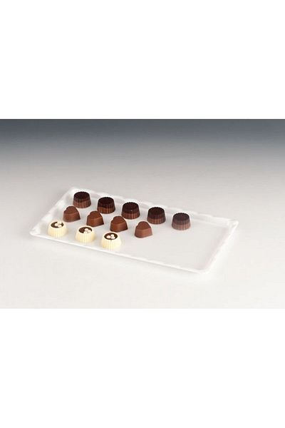Kumsal Mutfak White ZCP 224 Polycarbonate Chocolate Teshir - 15x30