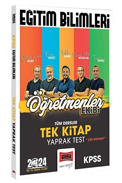 Yargı Yayınları 2024 KPSS Eğitim Bilimleri Öğretmenler Ekibi Tek Kitap Tüm De...