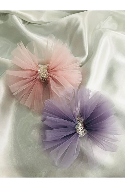 Demeter Collection Girl's Purple Tulle Bead Detailed