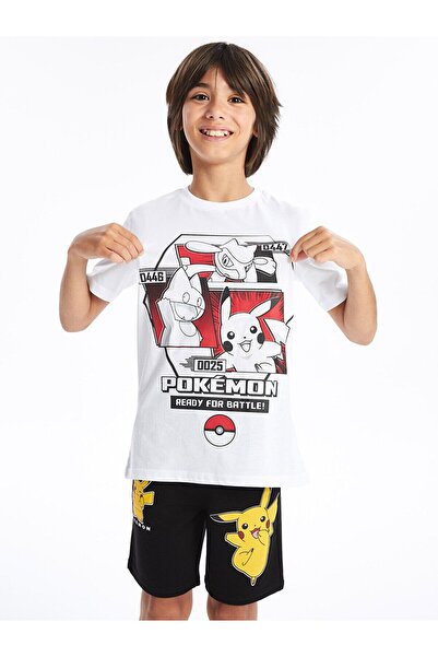 LC Waikiki Pokemon Printed T-Shirt για αγόρι - Crew Neck, κοντομάνικο