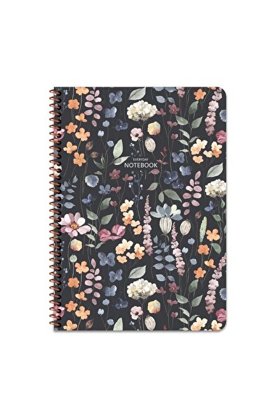 KESKİN COLOR زهرة دفتر ملاحظات مقاس A4 - أسود