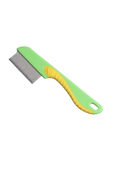 NEYSTORE Kısa Paslanmaz Metal Dişli, Plastik Tutma Saplı Bit, Böcek, vb. Temizleme Tarağı( Karma Renkli)