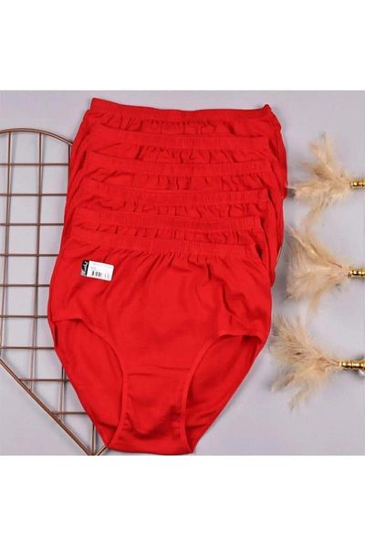 Tutku 922 Women's Ribbed Bato Panties - 6 Pieces