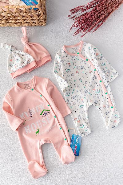 Babymod Baby Girl Jumpsuit Double Long Sleeve Jumpsuit Set