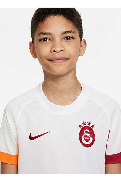 Nike Boy's White Jersey - Dn2743-101 Gs Y Nk Df Ftbl Top Ss 3