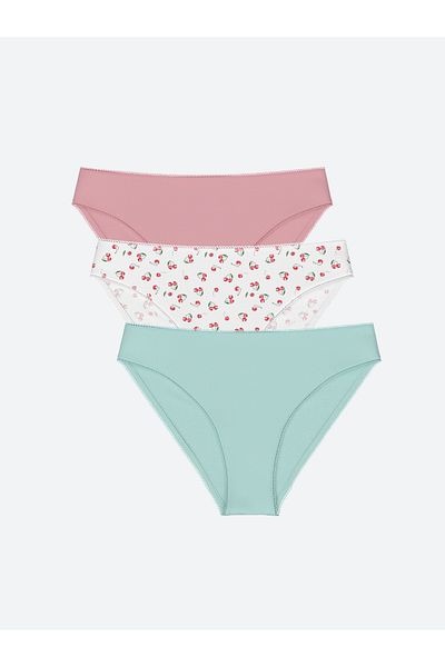 LC Waikiki Pachet de 3 chiloți bikini cu model