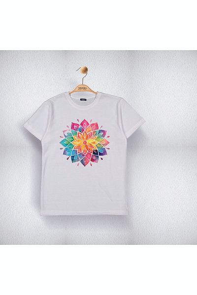 Cevval Tricou imprimat cu flori pentru fete