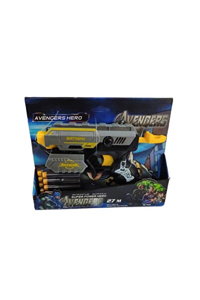 alpmodel Batman Kara Şovalye 10 Adet Yumuşak Sünger Mermi Fırlatan 19 Cm Oyun...