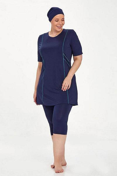 MARESİVA 8322 Model Hijab Half Sleeve Swimsuit