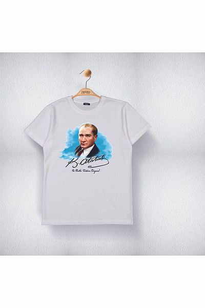 Cevval Παιδικό μπλουζάκι με στάμπα Ataturk