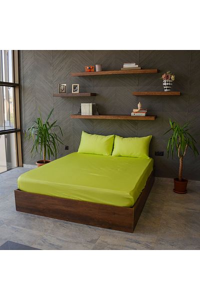 Yuvam 100% Cotton Ranforce - Double Plain Paint Fitted Set