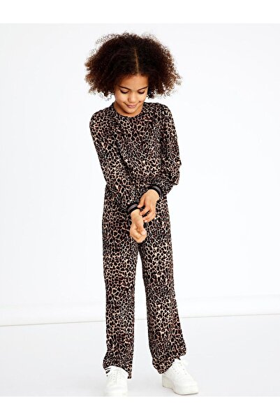 Name it Leopard Print Jumpsuit for Girl