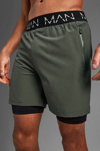Man Of Man | 3 Συσκευασία |   Unisex Καλσόν με επένδυση γυμναστικής και γυμναστικής Σορτς από καουτσούκ