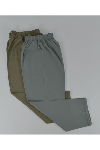 Kidiba Ανδρικό παντελόνι Plus Size - 100% βαμβάκι, 2 συσκευασίες, χωρίς πλύσιμο