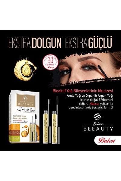 Balen's Beeauty Single Package 2 Products - Eyebrow Oil & Eyelash Oil (Amla Oil - Argan Oil - Vitamin E)