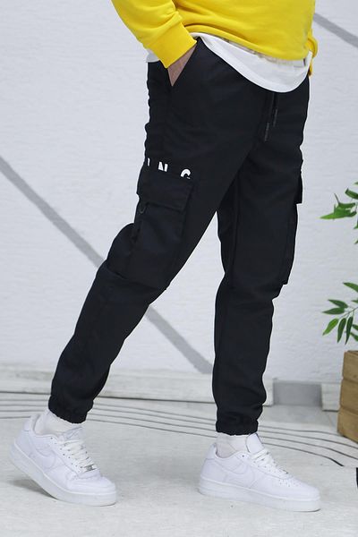 WAFRA Men's Parachute Jogger Trousers with Elastic Legs 9