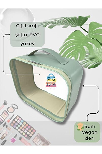 figiza Şeffaf Makyaj Çantası Makyaj Malzemesi Düzenleyici Sütyen İç Çamaşır Kozmetik Malzemesi Organizeri