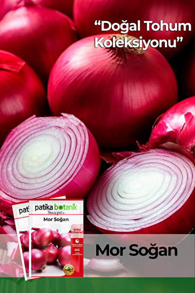 Patika Botanik 450 Adet Ata Tohumu Yerli Mor Soğan